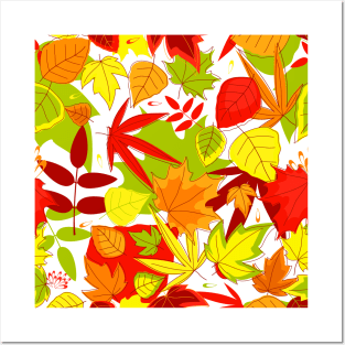 Fall Pattern Colourful Posters and Art